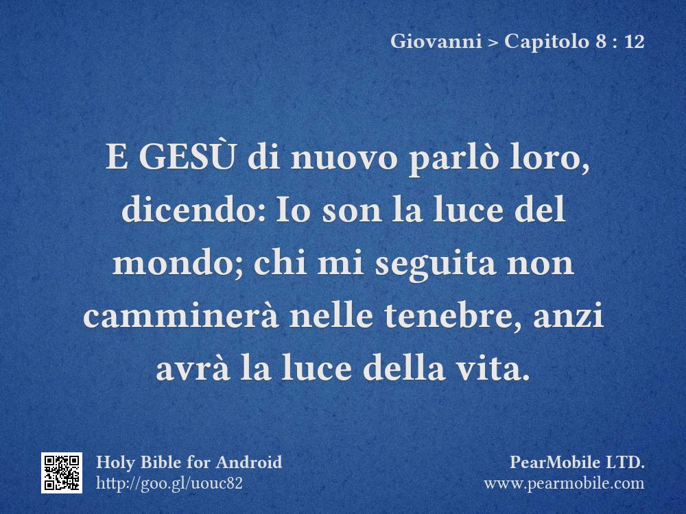 Giovanni, Capitolo 8:12